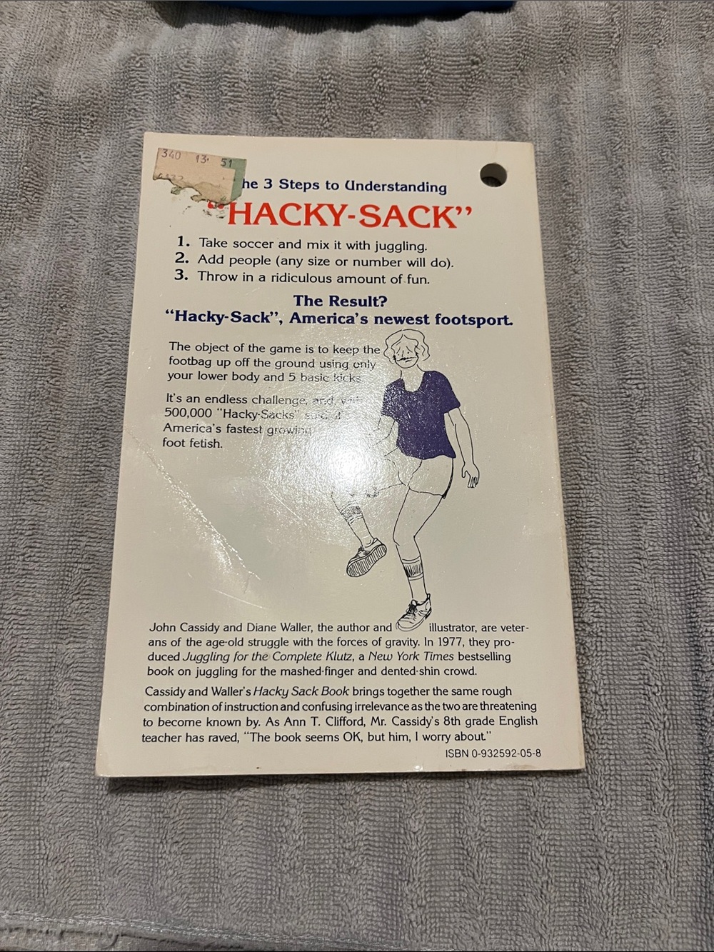 The Hacky Sack Book - White & Red Cover by John Cassidy - Picture 2 of 2